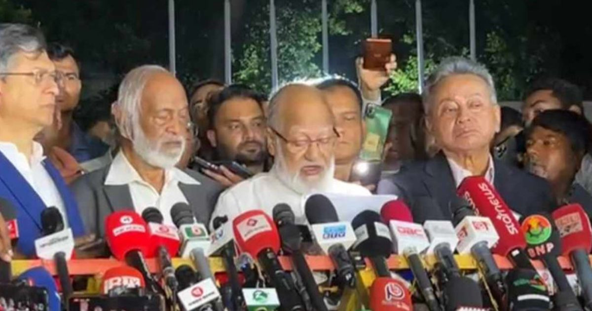 BNP urges rapid reforms, December polls, and removal of controversial advisers in talks with Chief Adviser